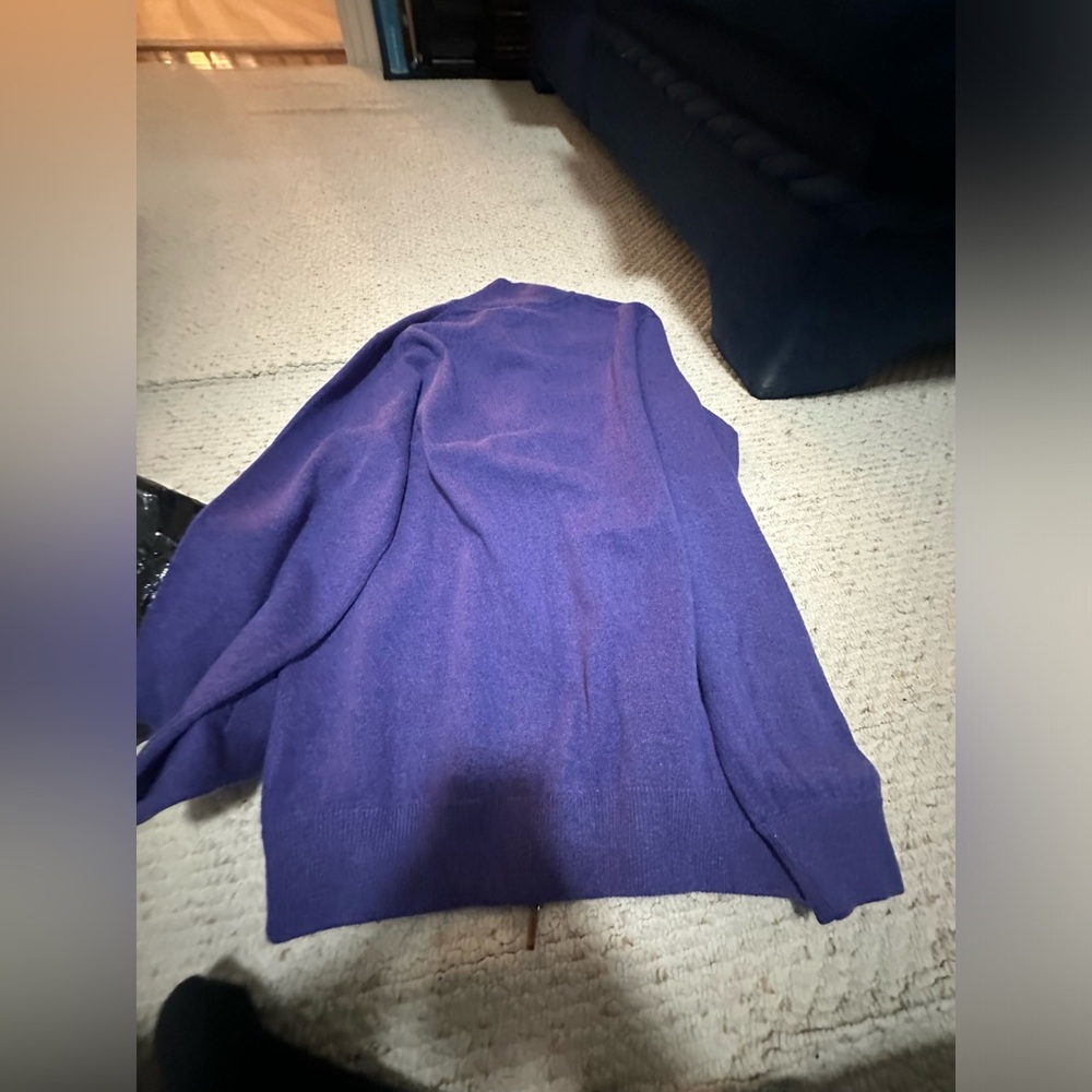 Richard grand deep purple sweater cardigan cashmere